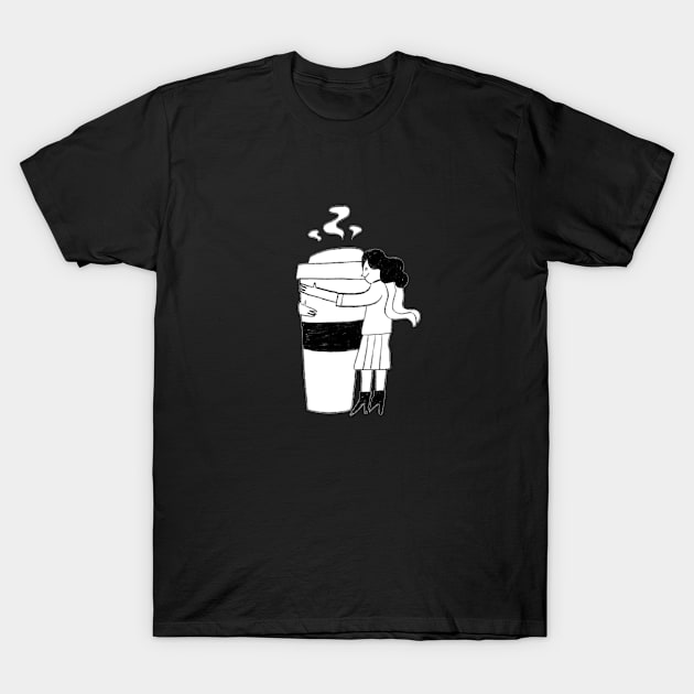 Coffee Addict T-Shirt by Bizzie Creations